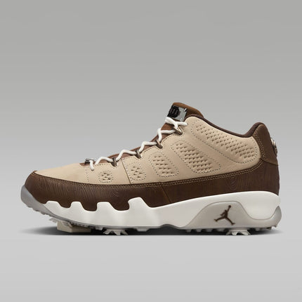 FN6929-200 Happy Life Wood Nike Air Jordan 9 Golf NRG Hemp Pecan Sail (Men's)