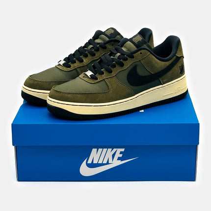 DH3064-300 Nike Air Force 1 Low SP Undefeated Ballistic Dunk vs. AF1 Khaki Green