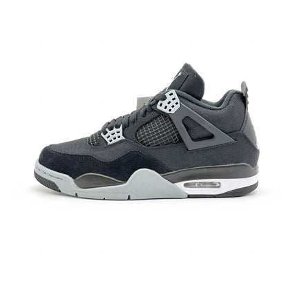 DH7138-006 Nike Air Jordan 4 SE Black And Light Steel Grey Canvas Fire Red White