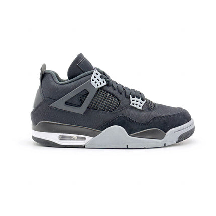 DH7138-006 Nike Air Jordan 4 SE Black And Light Steel Grey Canvas Fire Red White