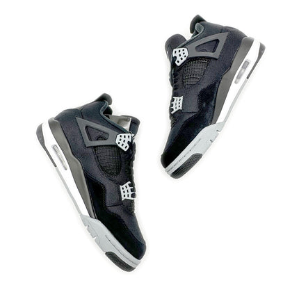 DH7138-006 Nike Air Jordan 4 SE Black And Light Steel Grey Canvas Fire Red White