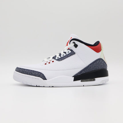 CZ6433-100 Nike Air Jordan 3 Retro White SE-T CO JP Fire Red Denim (Men's)