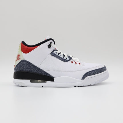 CZ6433-100 Nike Air Jordan 3 Retro White SE-T CO JP Fire Red Denim (Men's)