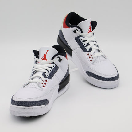 CZ6433-100 Nike Air Jordan 3 Retro White SE-T CO JP Fire Red Denim (Men's)