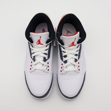 CZ6433-100 Nike Air Jordan 3 Retro White SE-T CO JP Fire Red Denim (Men's)