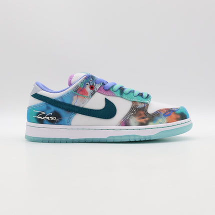 HF6061-400 Futura Nike SB Dunk Low White and Geode Teal (Men's)