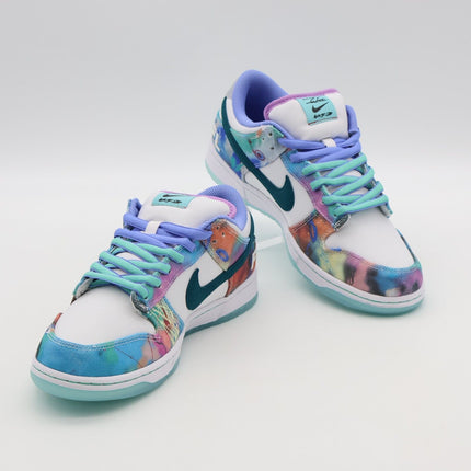 HF6061-400 Futura Nike SB Dunk Low White and Geode Teal (Men's)