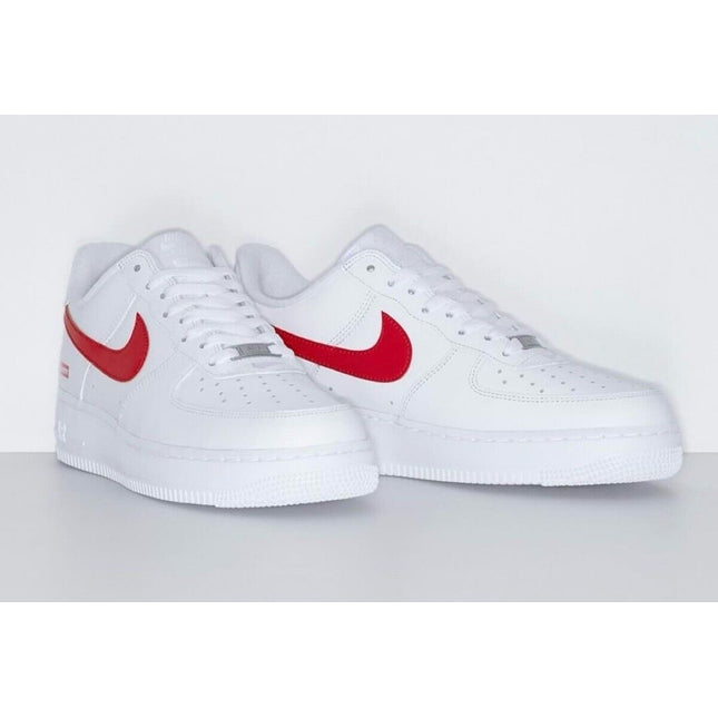 CU9225-101 Supreme Nike Air Force 1 Low China Exclusive White Speed Red (Men's)