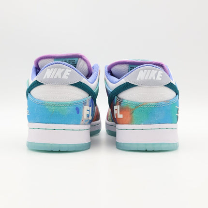 HF6061-400 Futura Nike SB Dunk Low White and Geode Teal (Men's)