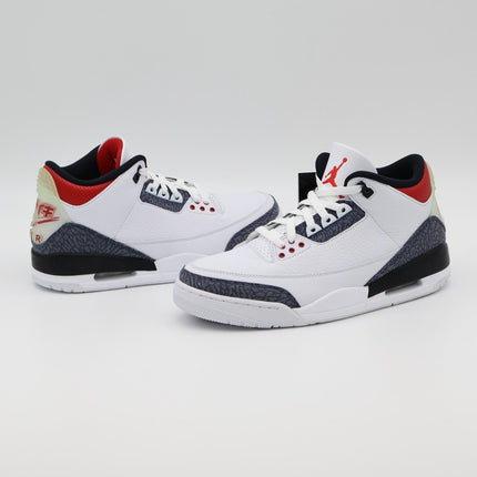 CZ6433-100 Nike Air Jordan 3 Retro White SE-T CO JP Fire Red Denim (Men's)