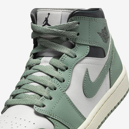 BQ6472-130 Nike Air Jordan 1 Mid Jade Smoke (Women's)