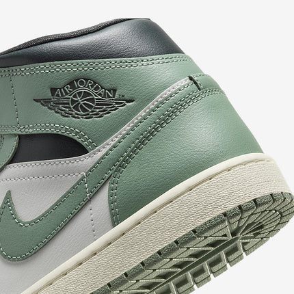 BQ6472-130 Nike Air Jordan 1 Mid Jade Smoke (Women's)