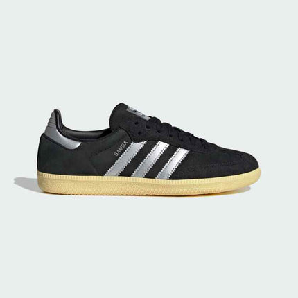 IE8128 adidas Originals Samba OG Core Black Matte Silver Almost Yellow (Women's)