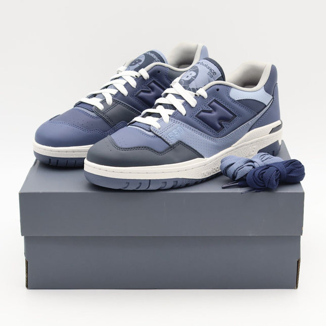 BB550BNB Beams New Balance 550 Navy Steel Blue Vintage Indigo Denim Grey (Men's)