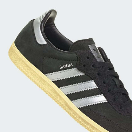 IE8128 adidas Originals Samba OG Core Black Matte Silver Almost Yellow (Women's)