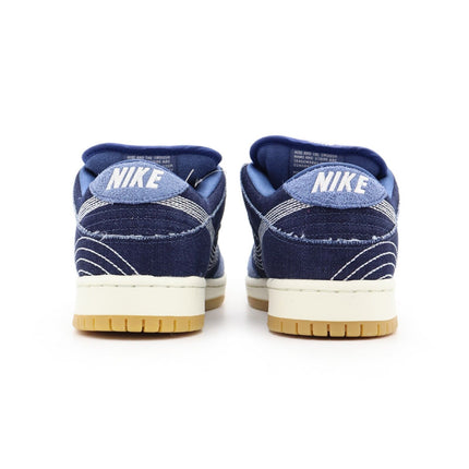 CV0316-400 Nike SB Dunk Low Sashiko Denim Gum Mystic Navy Light Brown (Men's)