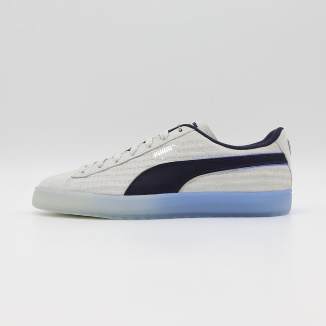 396246-01 PlayStation Puma Suede Glacial Gray New Navy (Men's)