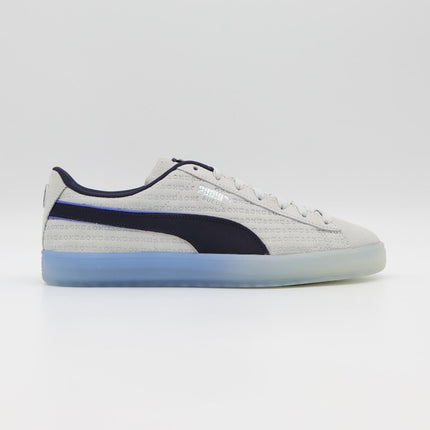 396246-01 PlayStation Puma Suede Glacial Gray New Navy (Men's)