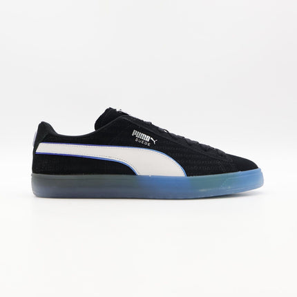 396246-02 PlayStation Puma Suede Puma Black Glacial Gray Blue (Men's)