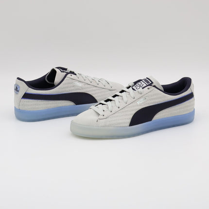 396246-01 PlayStation Puma Suede Glacial Gray New Navy (Men's)