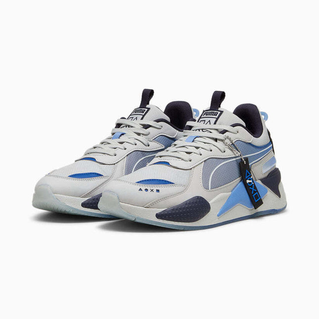 396311-01 PlayStation Puma RS-X Glacial Gray Blue Skies (Men's)