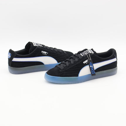 396246-02 PlayStation Puma Suede Puma Black Glacial Gray Blue (Men's)