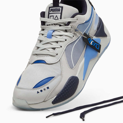 396311-01 PlayStation Puma RS-X Glacial Gray Blue Skies (Men's)