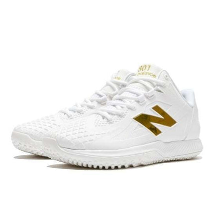 TSHOWT1 New Balance FuelCell Ohtani 1 Trainer White Metallic Gold (Turf) (Men's)