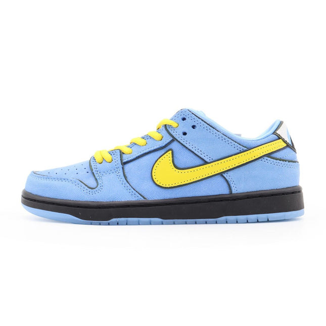 FZ8833-400 The Powerpuff Girls Nike SB PS Dunk Low Pro QS Bubbles Blue Yellow