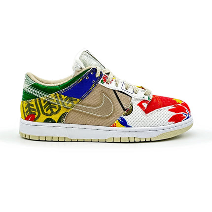 DA6125-900 Nike Dunk Low City Market Red White Beige Multi Green Yellow (Men's)