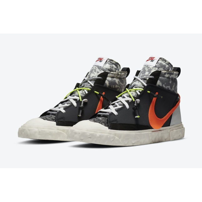 CZ3589-001 Nike Blazer Mid Readymade Black Vast Grey Volt Total Orange (Men's)