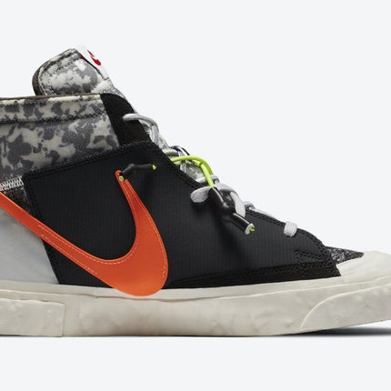 CZ3589-001 Nike Blazer Mid Readymade Black Vast Grey Volt Total Orange (Men's)