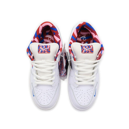 CN4504-100 Parra Nike SB Dunk Low Pro Abstract Art White Red Pink (Men's)