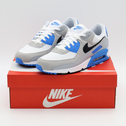 FN6958-102 Nike Air Max 90 Detroit Lions Photo Blue White Black Grey (Men's)