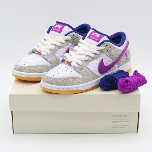 FZ5251-001 Rayssa Leal Nike SB Dunk Low PRM Pure Platinum Vivid Purple (Men's)