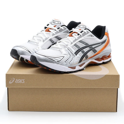 1201A019-109 Asics Gel-Kayano 14 White Piquant Orange Silver (Men's)