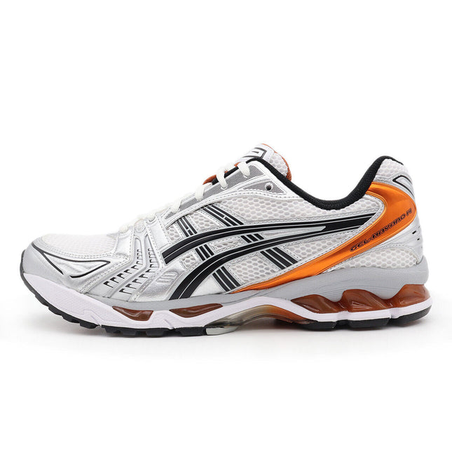 1201A019-109 Asics Gel-Kayano 14 White Piquant Orange Silver (Men's)