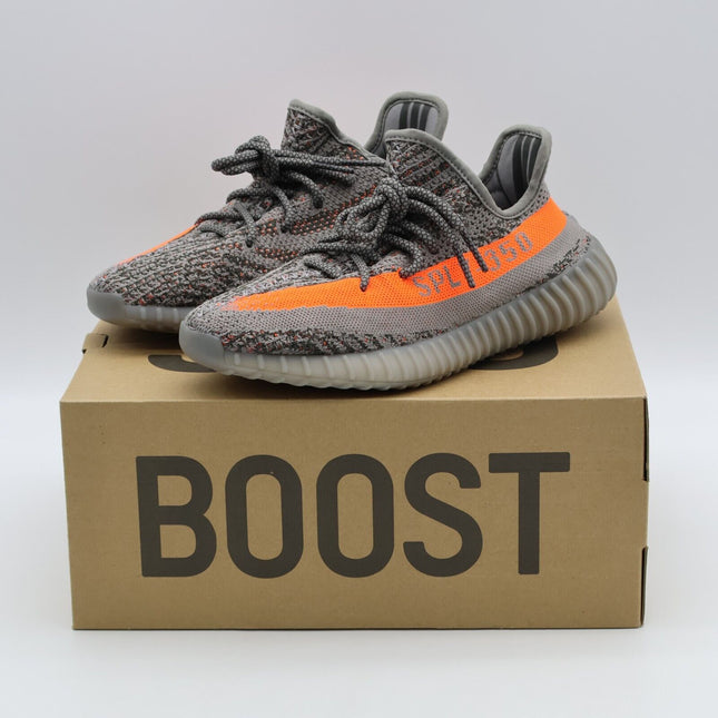 GW1229 Adidas Yeezy Boost 350 V2 Beluga Reflective Mocha Brown Orange (Men's)