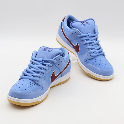 DQ4040-400 Nike SB Dunk Low Pro Phillies Valor Blue Team Maroon Burgundy (Men's)