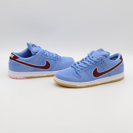 DQ4040-400 Nike SB Dunk Low Pro Phillies Valor Blue Team Maroon Burgundy (Men's)