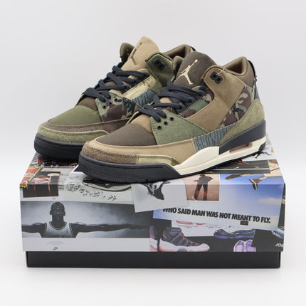 DO1830-200 Nike Air Jordan 3 Retro Patchwork Dark Hazel Camo Khaki Green (Men's)