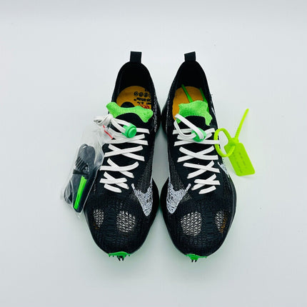 Size 7 - Nike Air Zoom Turbo Next% Flyknit x Off-White Black Scream Green