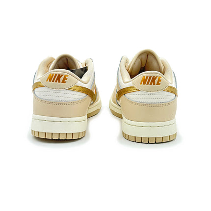 DX5930-001 Nike Dunk Low Phantom Metallic Gold Swoosh Sail Sanddrift (Women's)