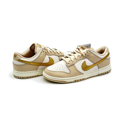 DX5930-001 Nike Dunk Low Phantom Metallic Gold Swoosh Sail Sanddrift (Women's)