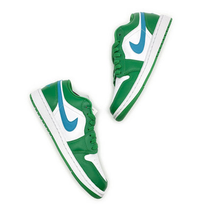 DC0774-304 Nike Air Jordan 1 Low Lucky Green Aquatone Blue Turquoise (Women's)