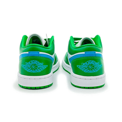 DC0774-304 Nike Air Jordan 1 Low Lucky Green Aquatone Blue Turquoise (Women's)