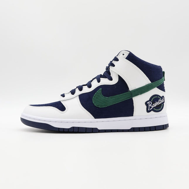 DH0953-400 Nike Dunk High EMB College Navy Sports Specialties Green (Men's)