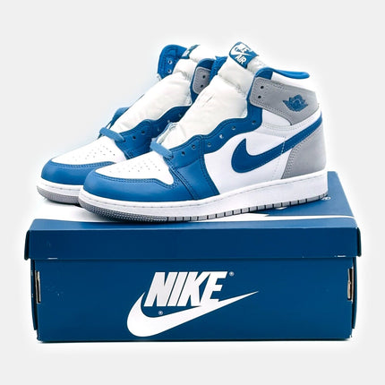 FD1437-410 Nike Air Jordan 1 High OG True Blue White Gray Light Sapphire