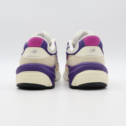 U990TD6 New Balance 990V6 Magenta Pop MiUSA Limestone Purple Pink Cream (Men's)