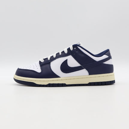 DD1503-115 Nike Dunk Low Vintage Navy White Midnight Navy Sail (Women's)